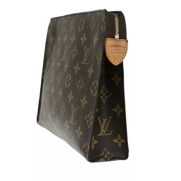 LOUIS VUITTON Poche Toilette 26 Clutch Pouch Bag Monogram Leather M47542 67YF337 - Picture 2 of 12